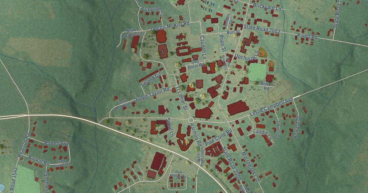 Map of Buies Creek, North Carolina in 2026