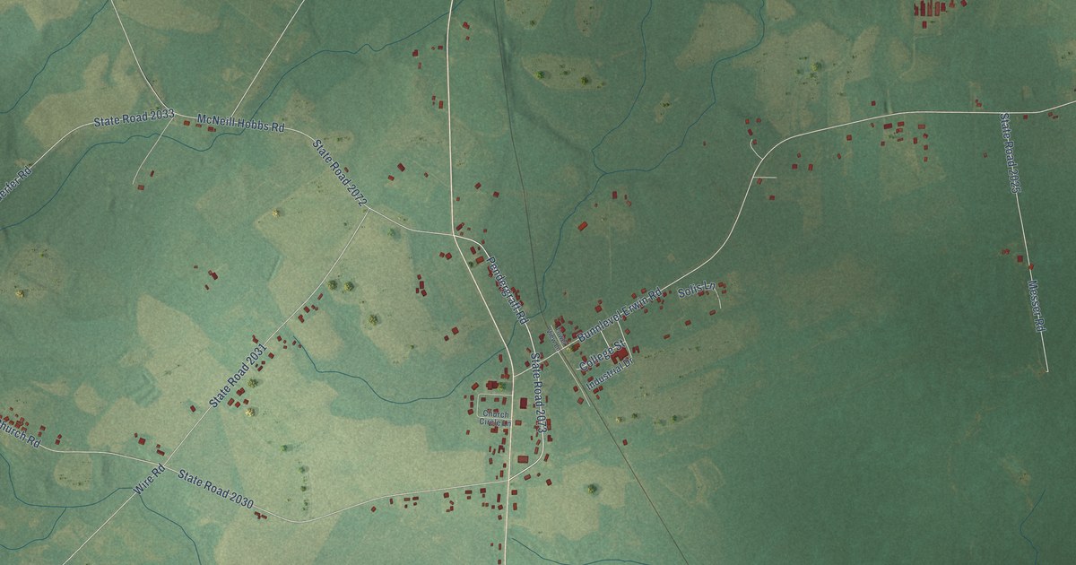 Map of Bunnlevel, North Carolina in 2026
