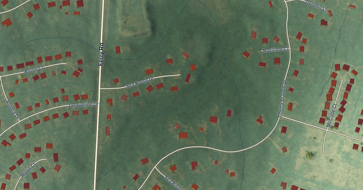 Map of Cherry Branch, North Carolina in 2026