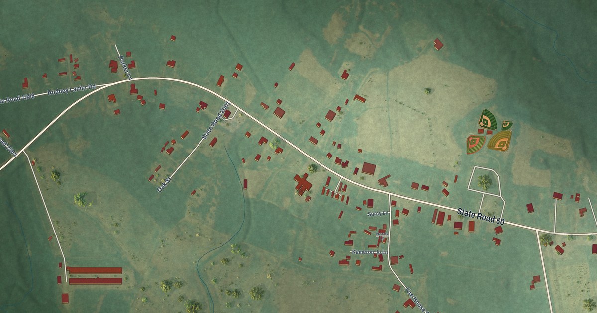 Map of Chinquapin, North Carolina in 2026