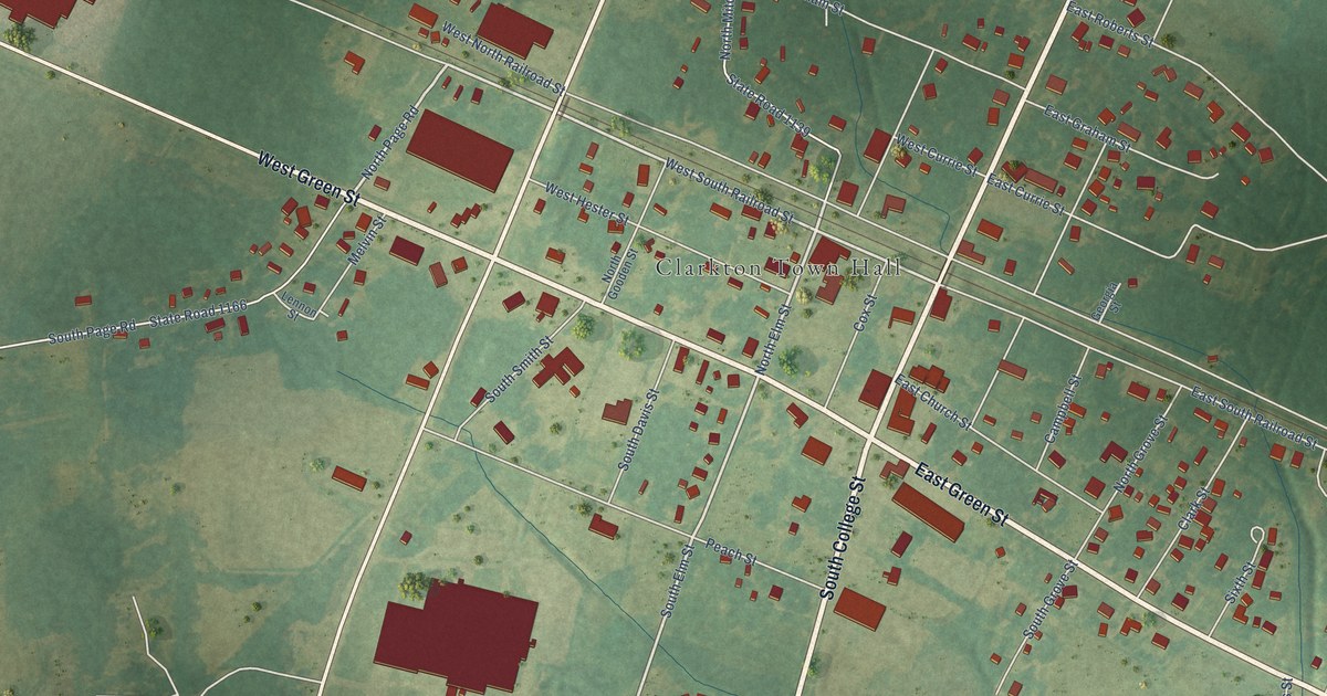Map of Clarkton, North Carolina in 2026