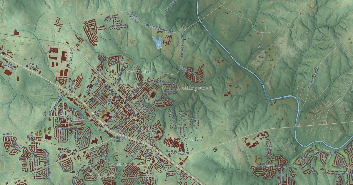 Map of Clayton, North Carolina in 2026