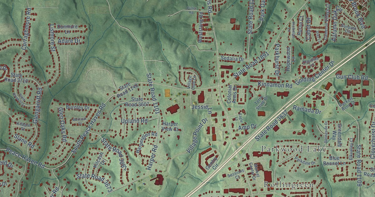 Map of Clemmons, North Carolina in 2026