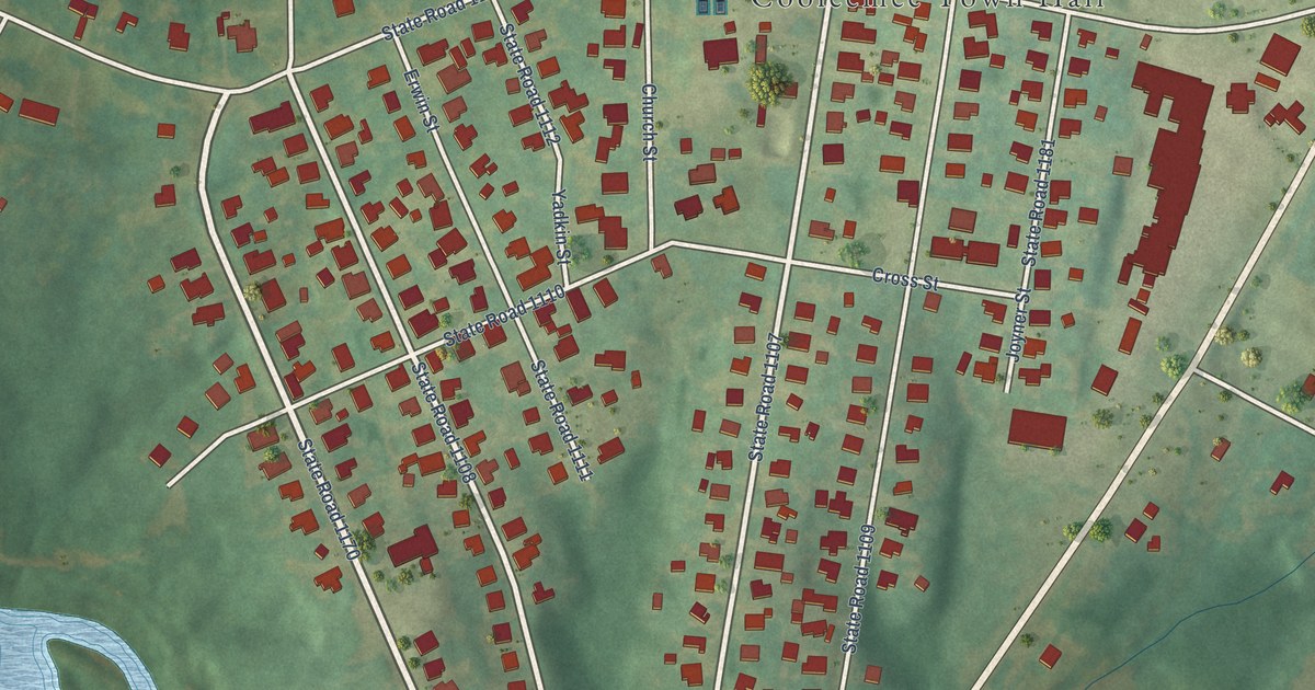 Map of Cooleemee, North Carolina in 2026