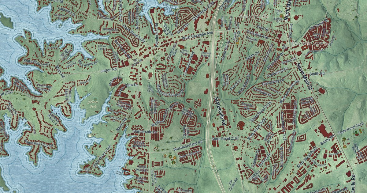 Map of Cornelius, North Carolina in 2026