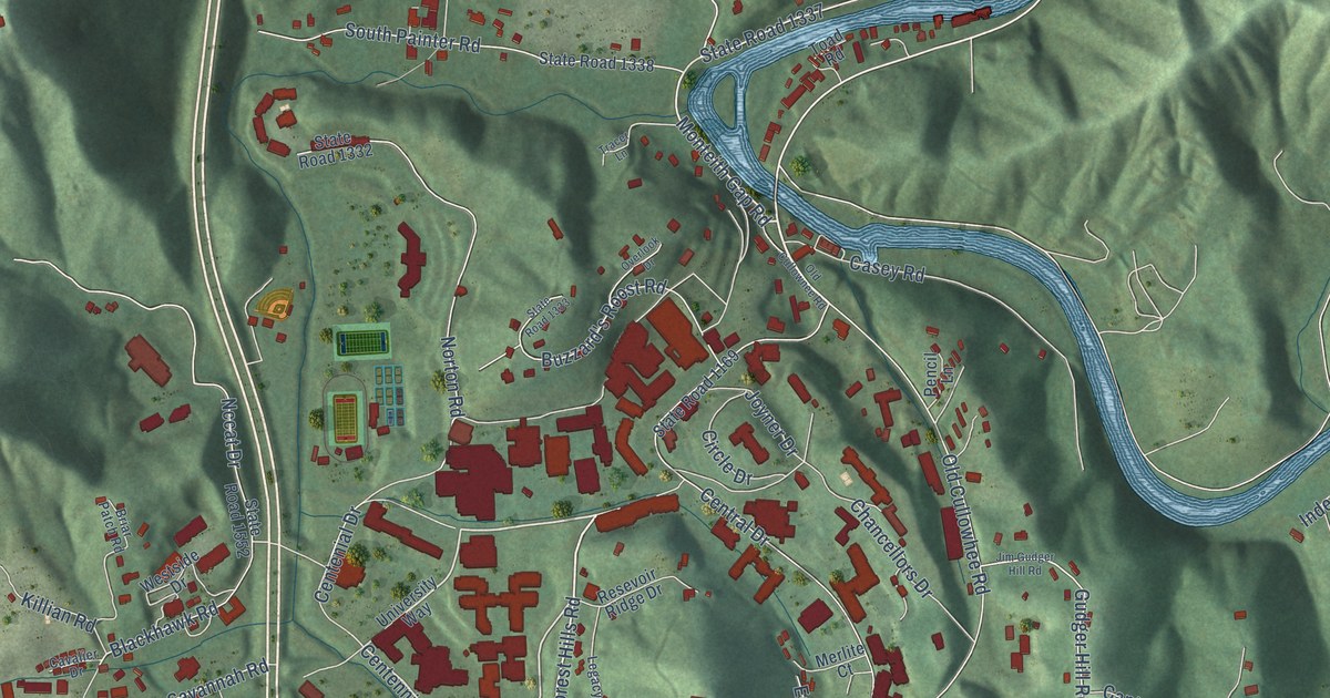 Map of Cullowhee, North Carolina in 2026
