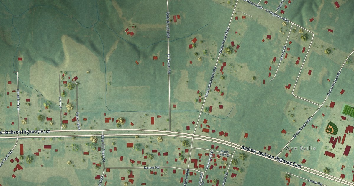 Map of Delco, North Carolina in 2026