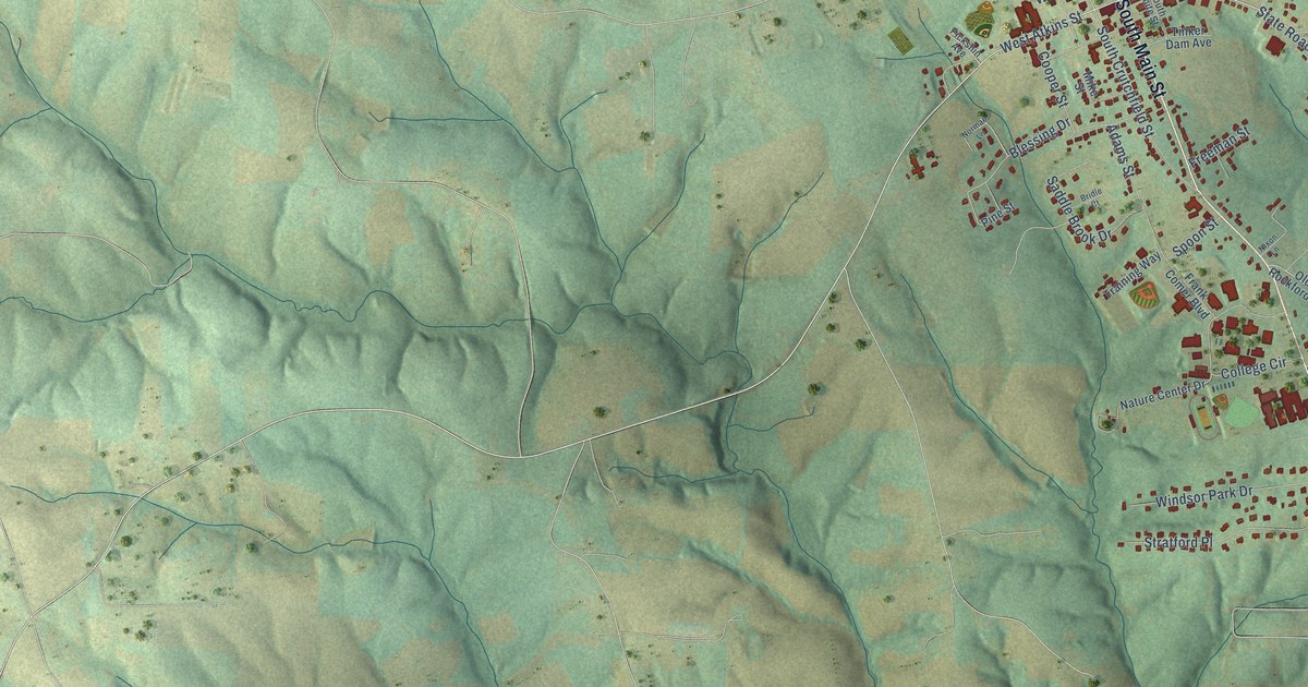 Map of Dobson, North Carolina in 2026