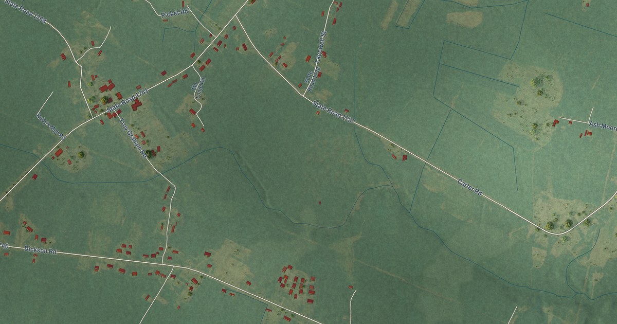 Map of East Arcadia, North Carolina in 2026
