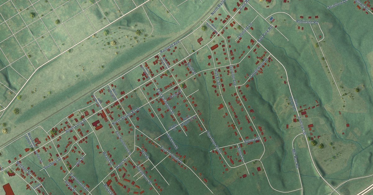 Map of East Spencer, North Carolina in 2026