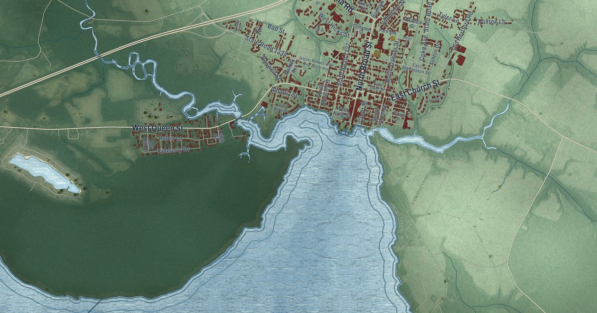 Map of Edenton, North Carolina in 2026