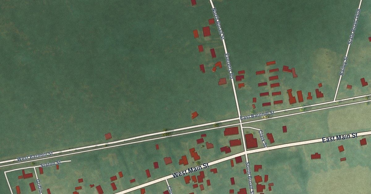 Map of Everetts, North Carolina in 2026