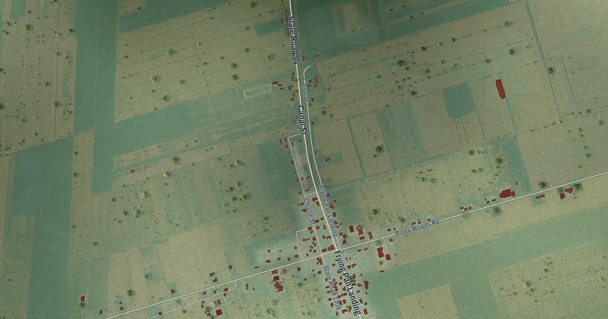 Map of Fairfield, North Carolina in 2026
