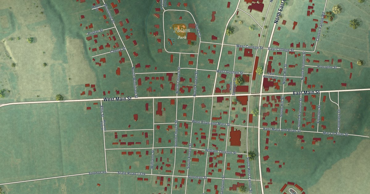 Map of Faison, North Carolina in 2026