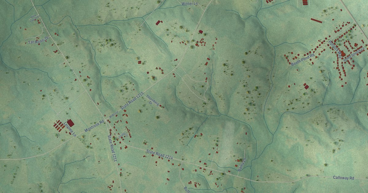 Map of Five Points, North Carolina in 2026