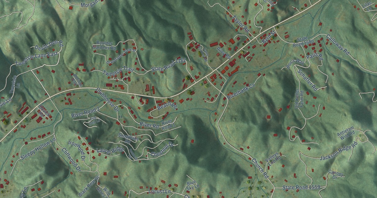 Map of Foscoe, North Carolina in 2026