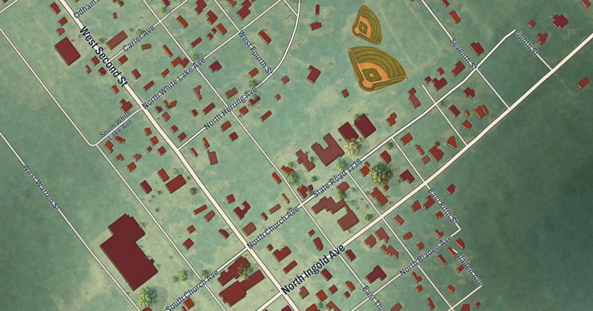 Map of Garland, North Carolina in 2026