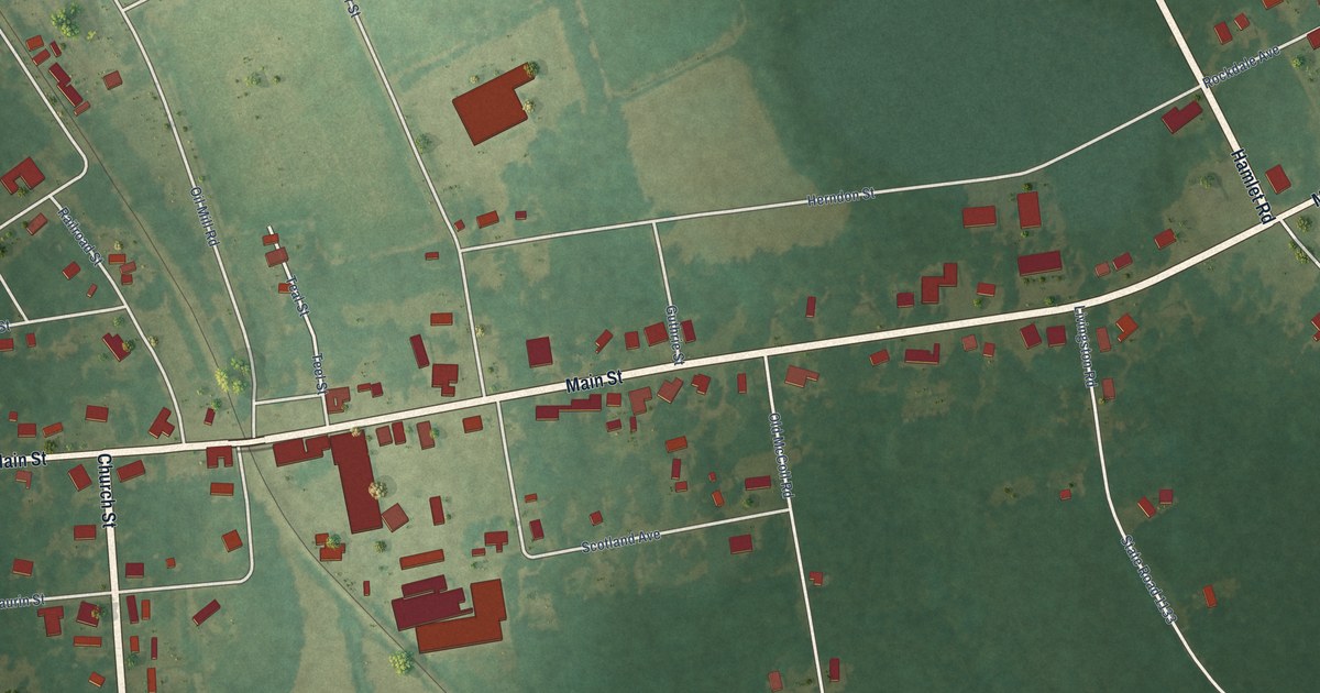 Map of Gibson, North Carolina in 2026