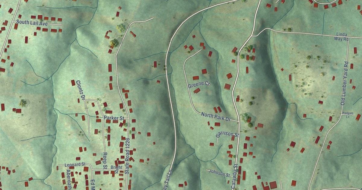 Map of Glen Alpine, North Carolina in 2026