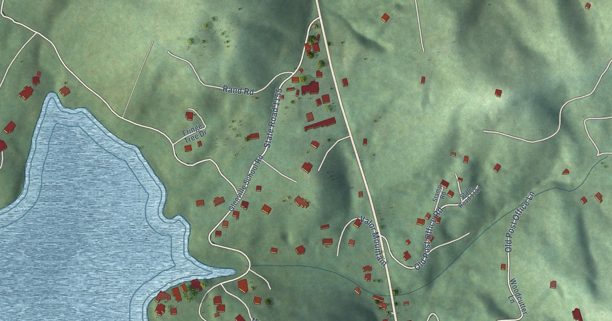 Map of Glenville, North Carolina in 2026