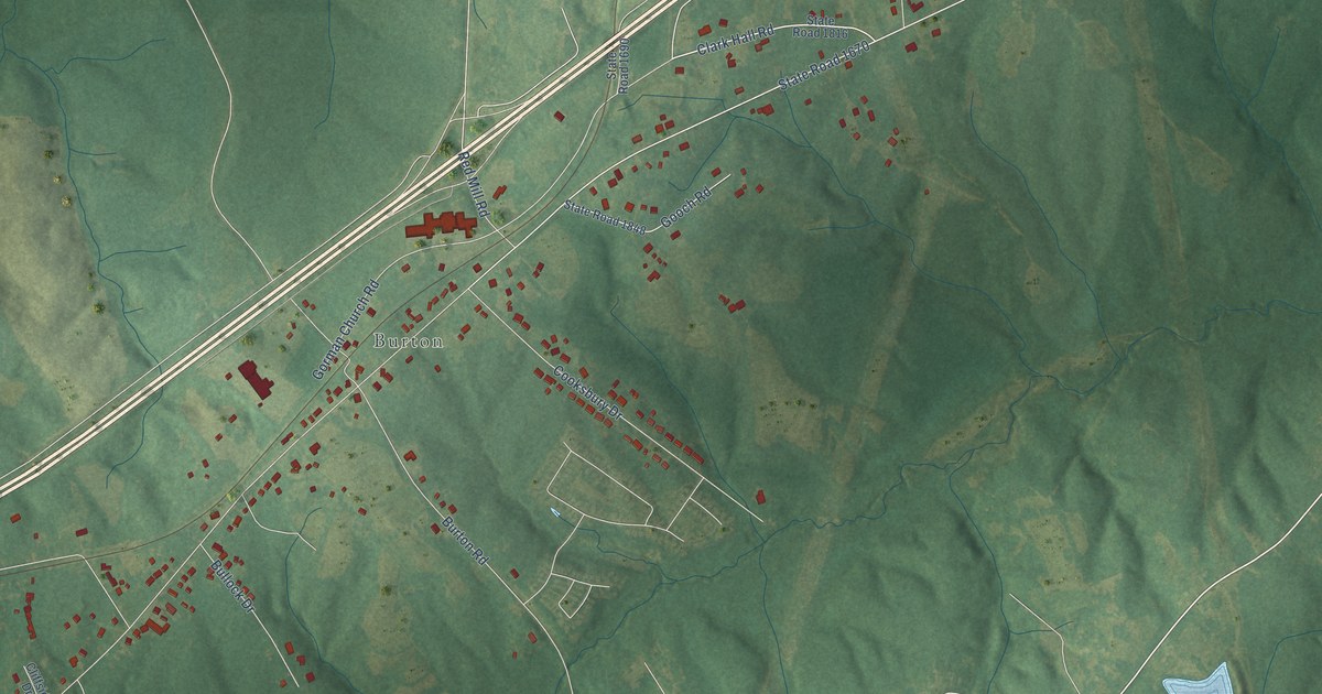 Map of Gorman, North Carolina in 2026