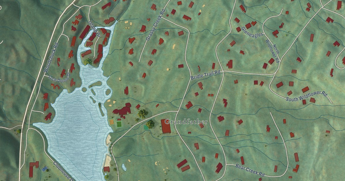 Map of Grandfather Village, North Carolina in 2026
