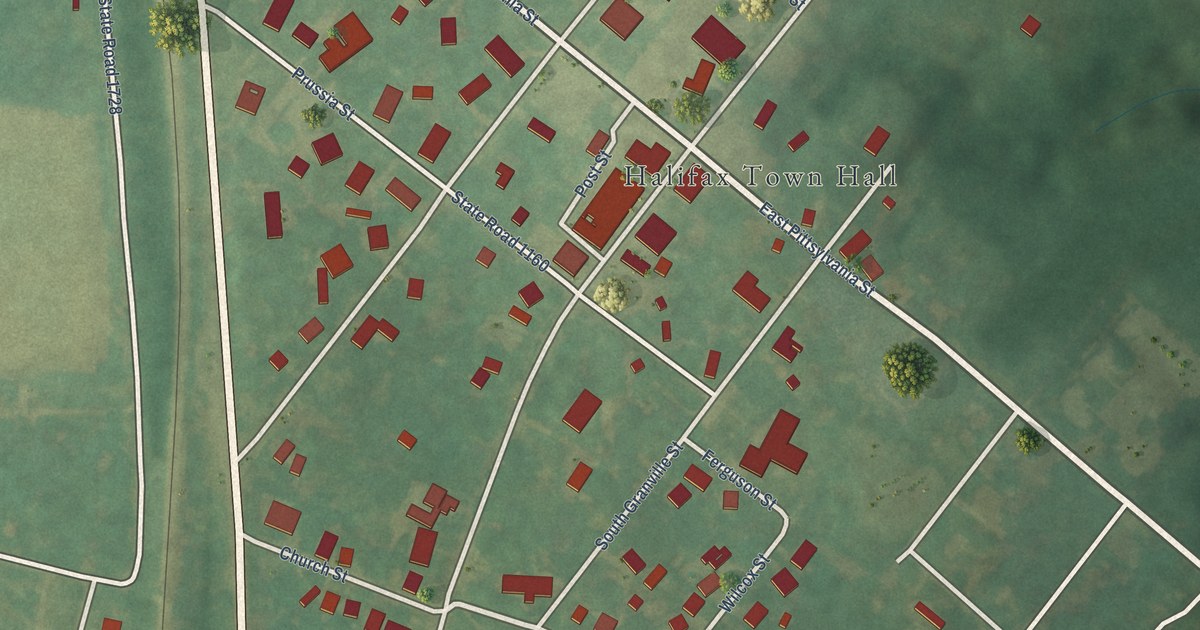 Map of Halifax, North Carolina in 2026
