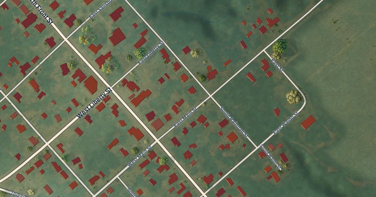 Map of Hamilton, North Carolina in 2026
