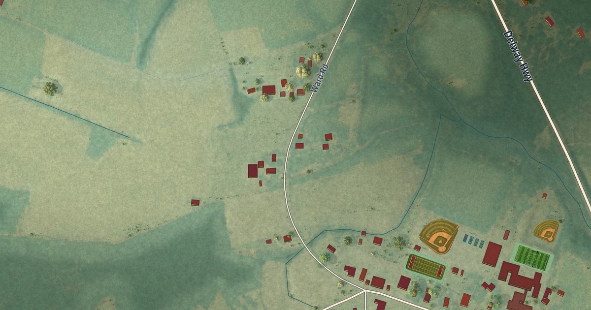 Map of Harrells, North Carolina in 2026
