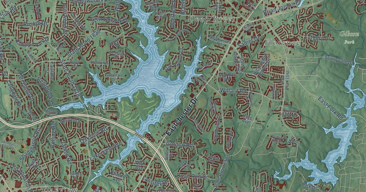 Map of High Point, North Carolina in 2026