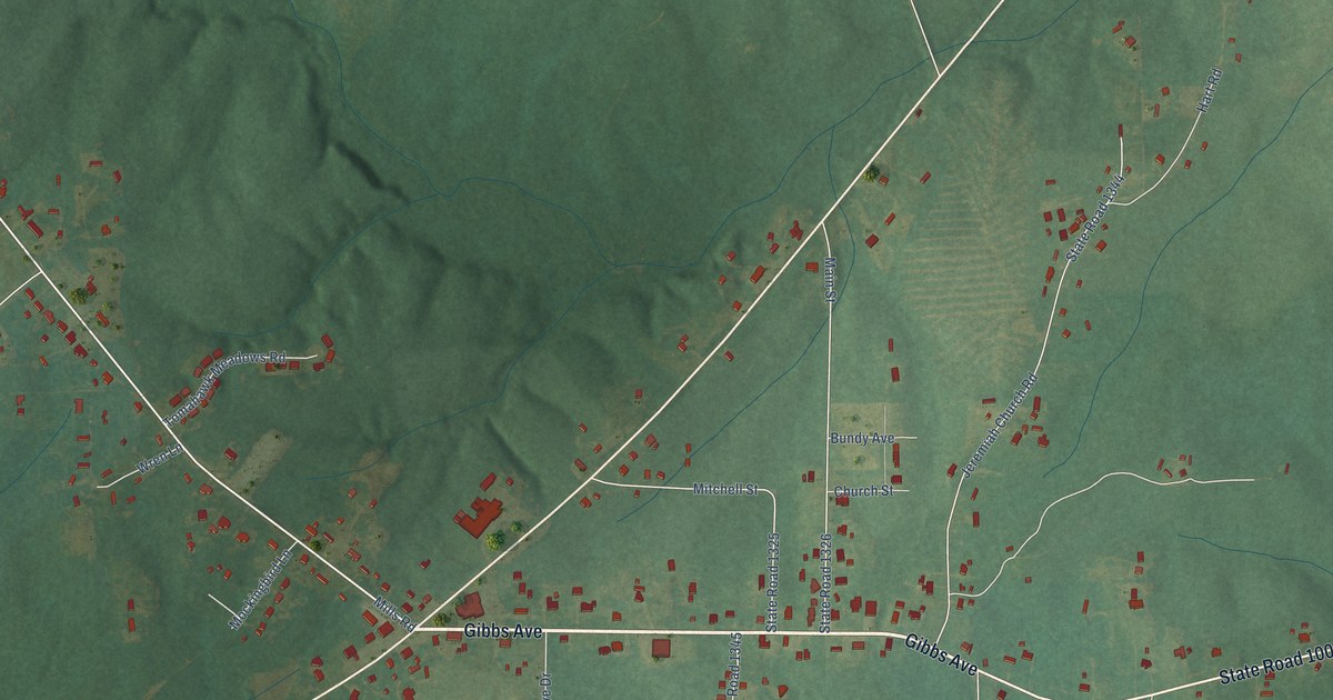 Map of Hollister, North Carolina in 2026
