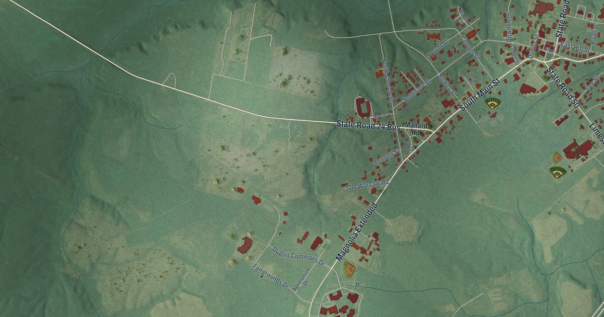 Map of Kenansville, North Carolina in 2026