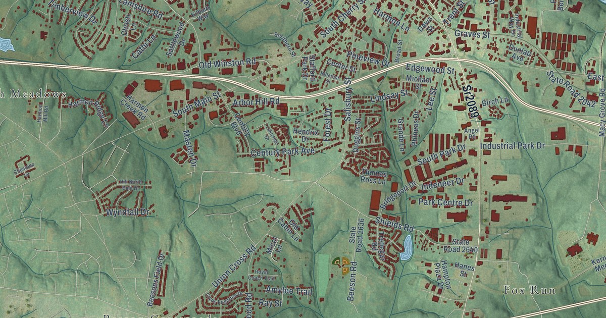 Map of Kernersville, North Carolina in 2026