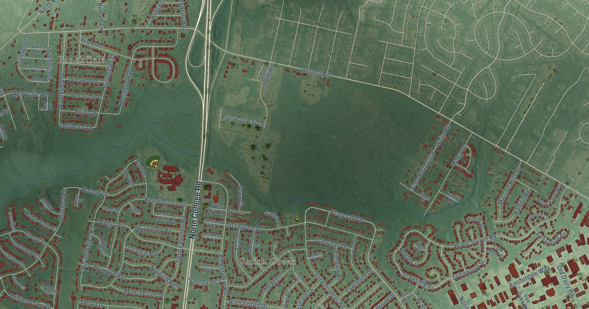Map of Kings Grant, North Carolina in 2026