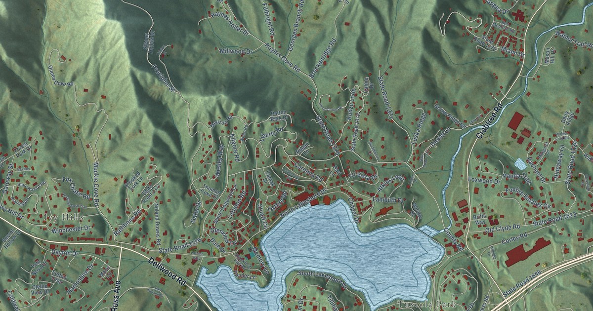 Map of Lake Junaluska, North Carolina in 2026