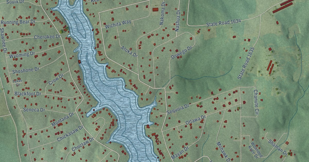 Map of Lake Royale, North Carolina in 2026