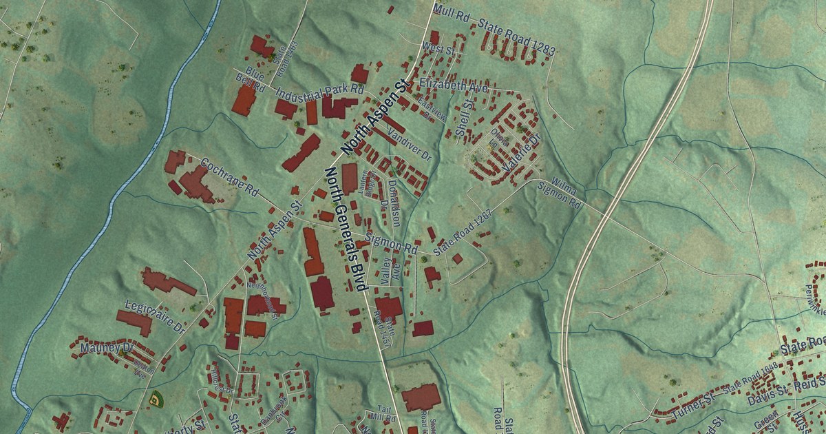 Map of Lincolnton, North Carolina in 2026