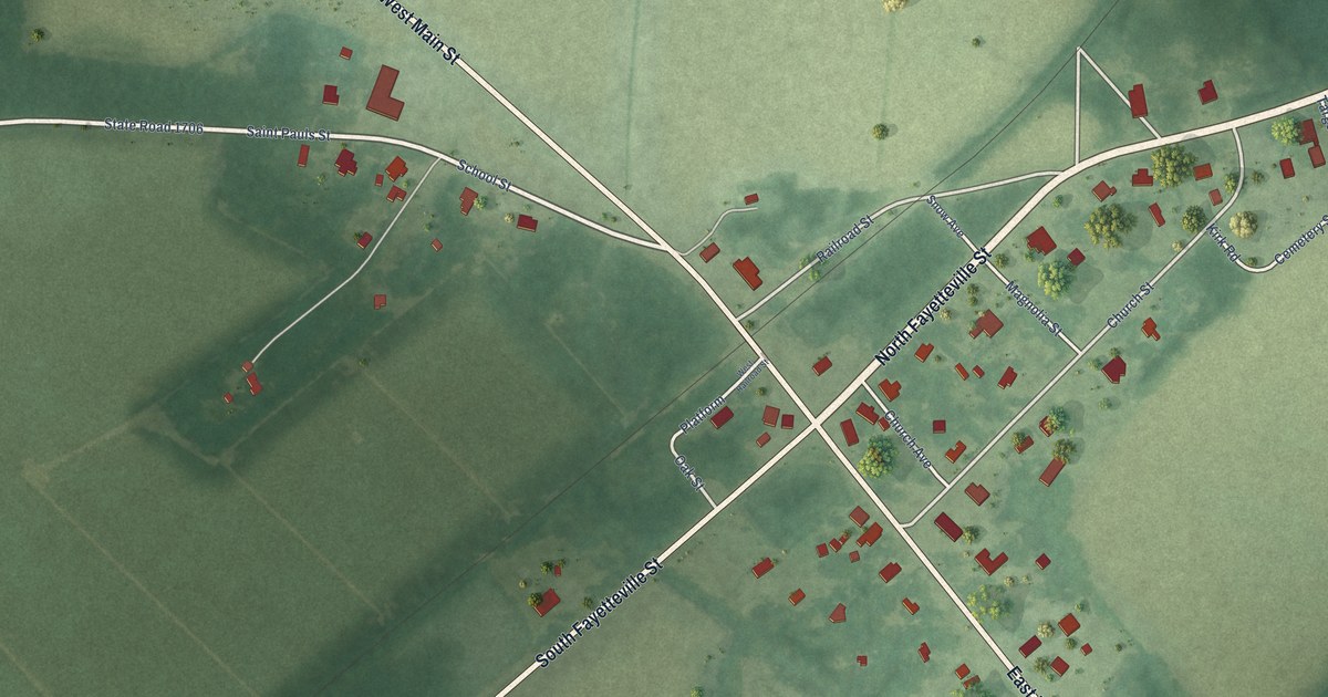 Map of Lumber Bridge, North Carolina in 2026