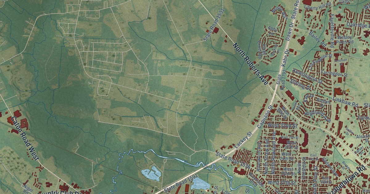 Map of Lumberton, North Carolina in 2026
