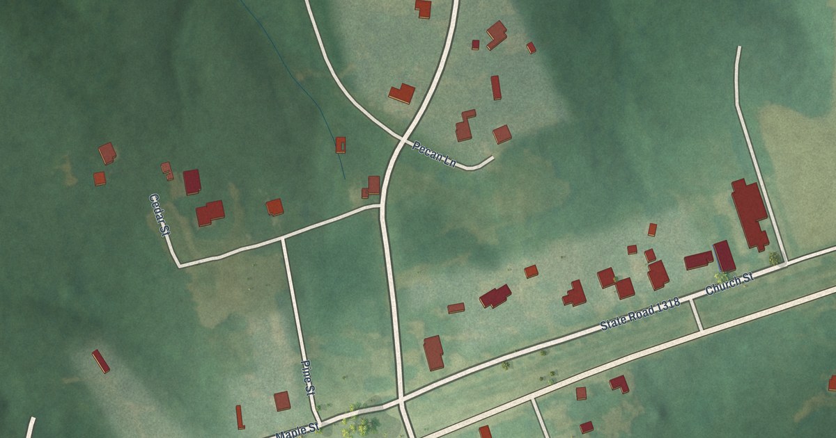 Map of Macon, North Carolina in 2026