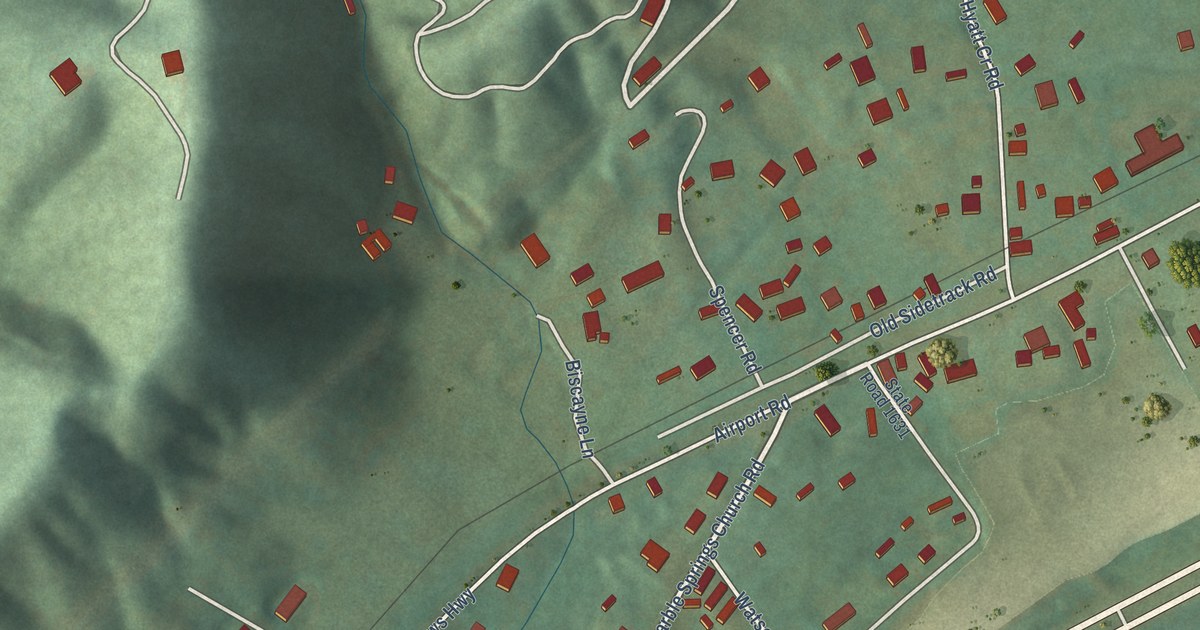 Map of Marble, North Carolina in 2026