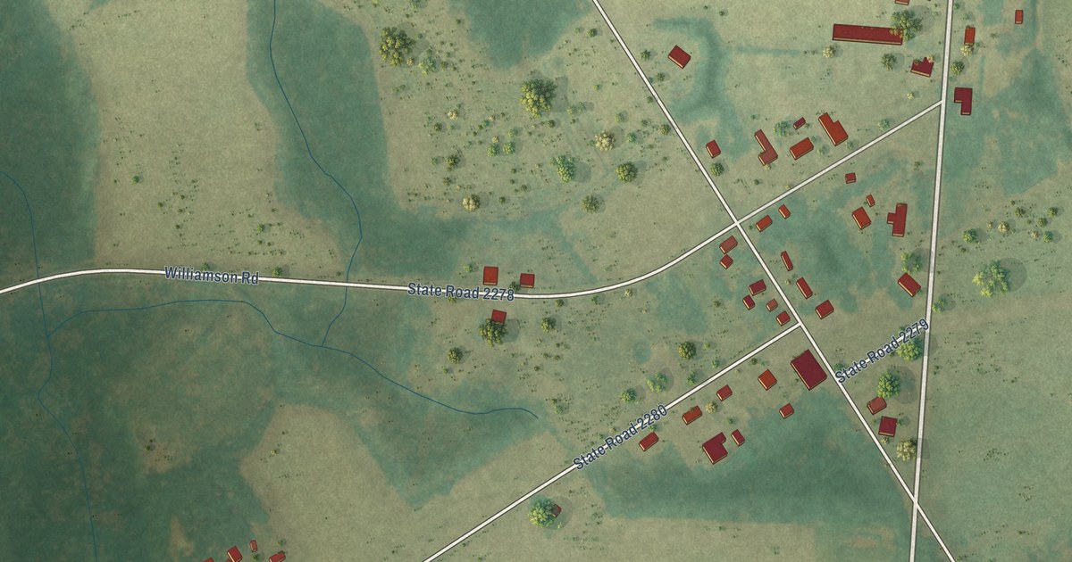 Map of Marietta, North Carolina in 2026
