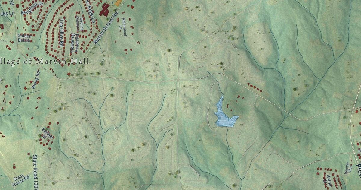 Map of Marvin, North Carolina in 2026