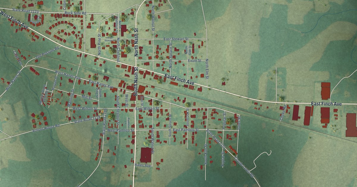 Map of Middlesex, North Carolina in 2026