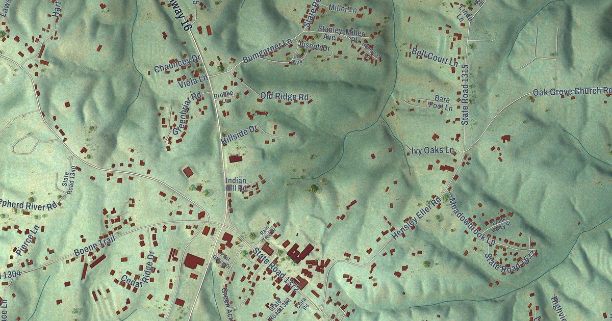 Map of Millers Creek, North Carolina in 2026