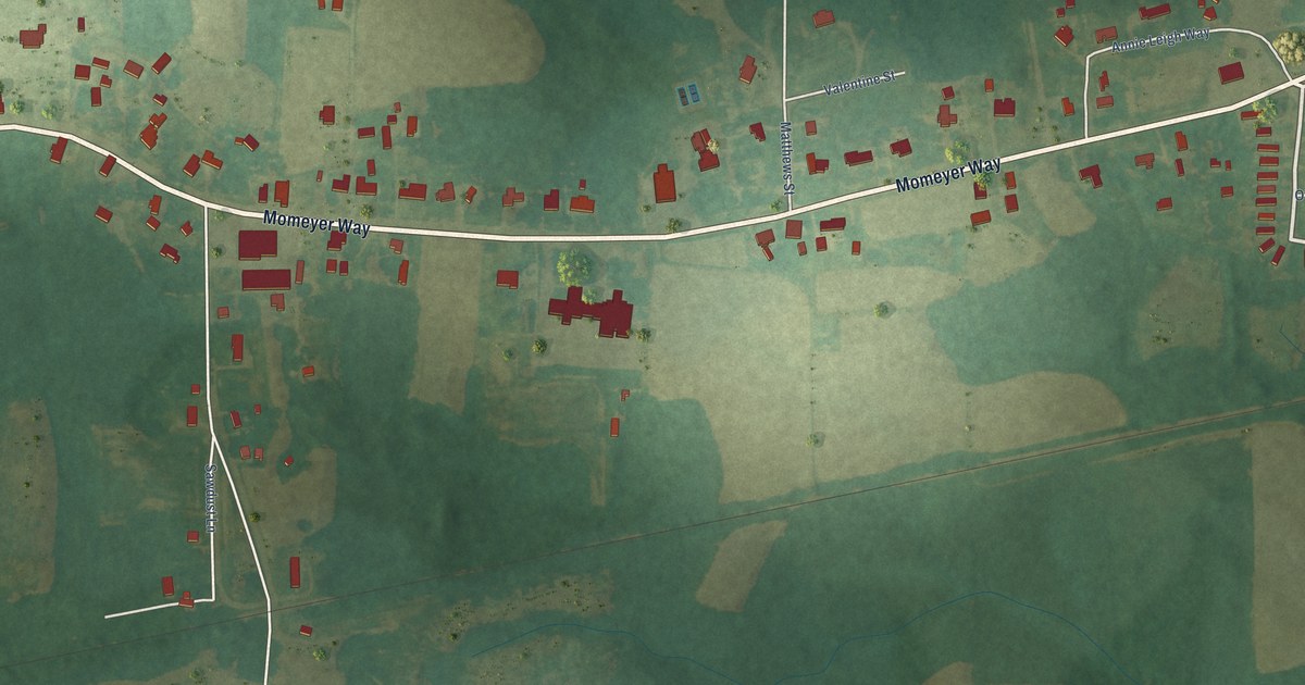 Map of Momeyer, North Carolina in 2026