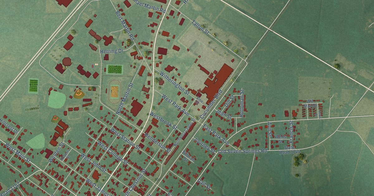 Map of Mount Olive, North Carolina in 2026
