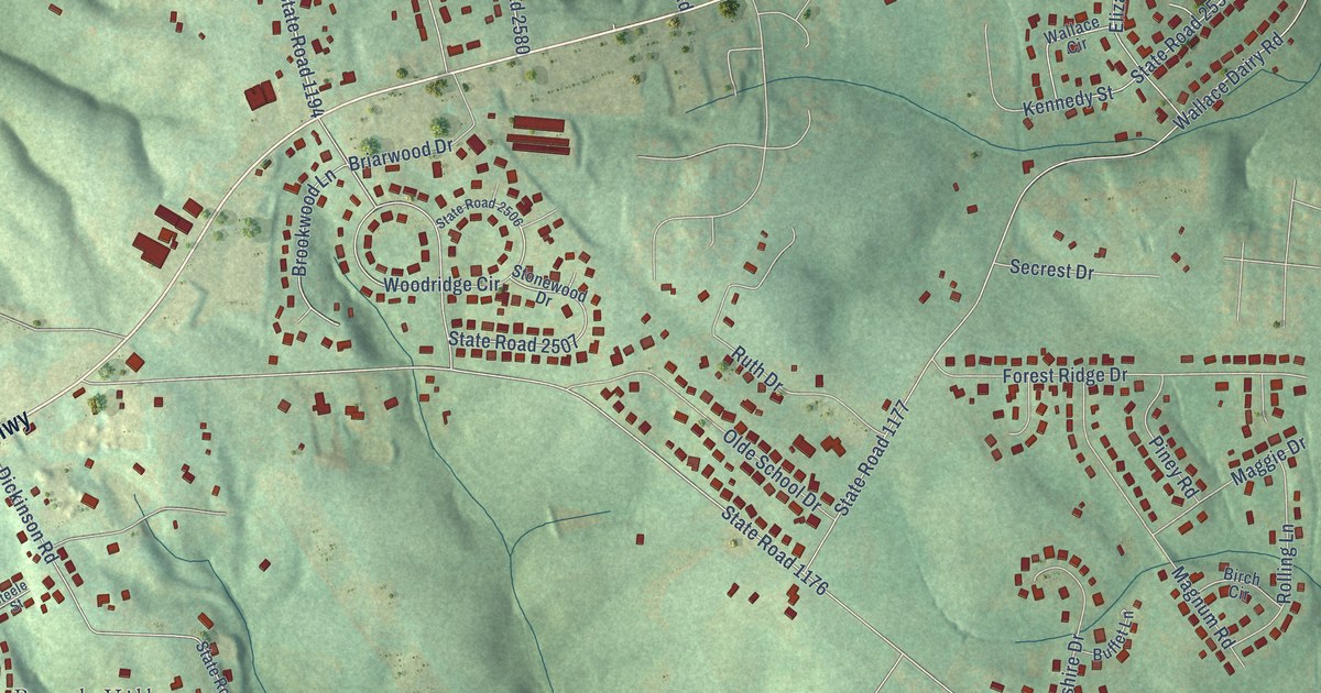 Map of Mountain View, North Carolina in 2026