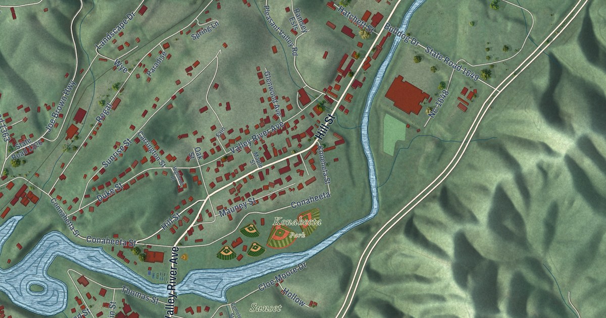 Map of Murphy, North Carolina in 2026