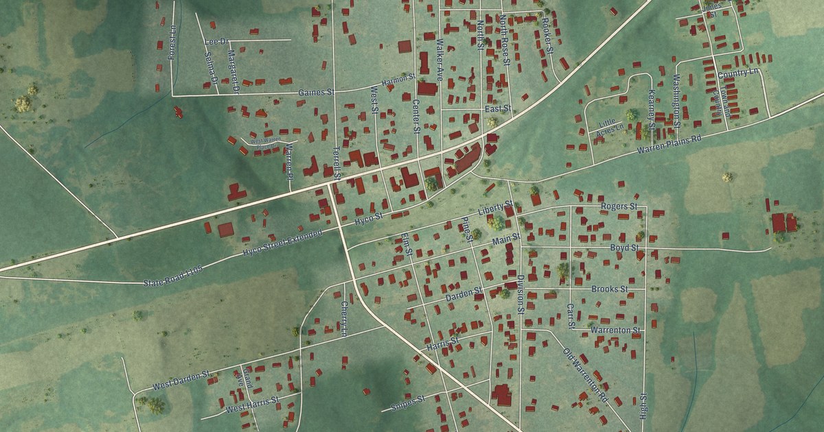 Map of Norlina, North Carolina in 2026